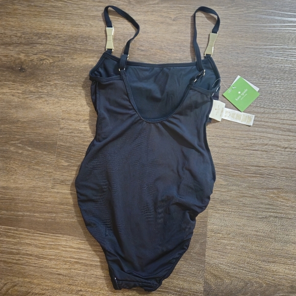 KATE SPADE Black One Piece Swimsuit MWT sz XS - Picture 10 of 10